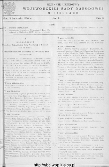 Dziennik Urzędowy Wojewódzkiej Rady Narodowej w Kielcach 1956, nr 3