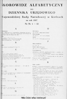 Dziennik Urzędowy Wojewódzkiej Rady Narodowej w Kielcach 1957, nr 1