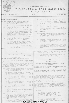 Dziennik Urzędowy Wojewódzkiej Rady Narodowej w Kielcach 1957, nr 3