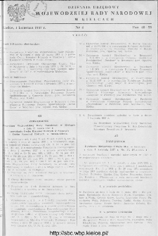 Dziennik Urzędowy Wojewódzkiej Rady Narodowej w Kielcach 1957, nr 4