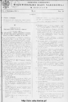 Dziennik Urzędowy Wojewódzkiej Rady Narodowej w Kielcach 1957, nr 5