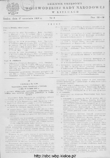 Dziennik Urzędowy Wojewódzkiej Rady Narodowej w Kielcach 1959, nr 8