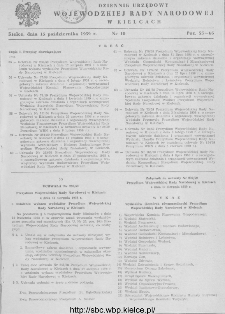 Dziennik Urzędowy Wojewódzkiej Rady Narodowej w Kielcach 1959, nr 10