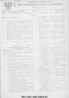 Dziennik Urzędowy Wojewódzkiej Rady Narodowej w Kielcach 1959, nr 13