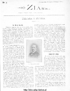 Ziarno : pismo tygodniowe ilustrowane 1902, nr 7