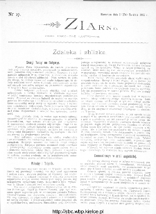 Ziarno : pismo tygodniowe ilustrowane 1902, nr 17