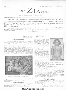 Ziarno : pismo tygodniowe ilustrowane 1902, nr 18