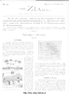 Ziarno : pismo tygodniowe ilustrowane 1902, nr 22