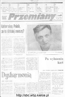 Przemiany : miesięcznik społeczno-kulturalny, 1989, R.20, marzec