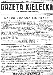 Gazeta Kielecka, 1945, R.1, nr 3