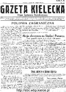 Gazeta Kielecka, 1945, R.1, nr 12