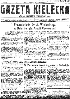 Gazeta Kielecka, 1945, R.1, nr 19