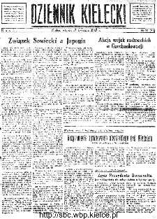 Dziennik Kielecki, 1945, R.1, nr 34(54)