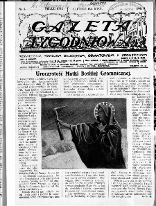 Gazeta Tygodniowa. Poświęcona sprawom religijnym, oświatowym i społecznym,1931, R.2, nr 5