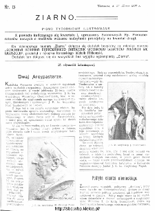 Ziarno : pismo tygodniowe ilustrowane 1908, nr 13