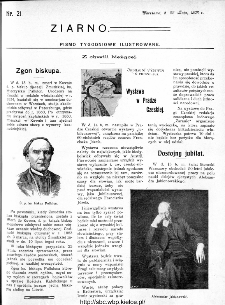 Ziarno : pismo tygodniowe ilustrowane 1908, nr 21