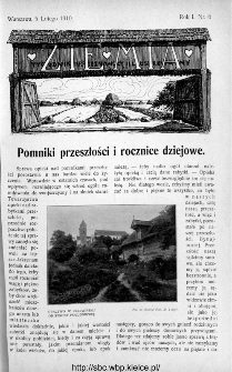 Ziemia : tygodnik krajoznawczy ilustrowany 1910, nr 6