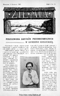 Ziemia : tygodnik krajoznawczy ilustrowany 1910, nr 15