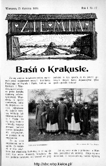 Ziemia : tygodnik krajoznawczy ilustrowany 1910, nr 17