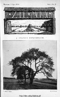 Ziemia : tygodnik krajoznawczy ilustrowany 1910, nr 27