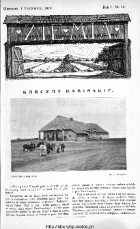 Ziemia : tygodnik krajoznawczy ilustrowany 1910, nr 40