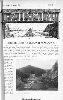 Ziemia : tygodnik krajoznawczy ilustrowany 1911, nr 11