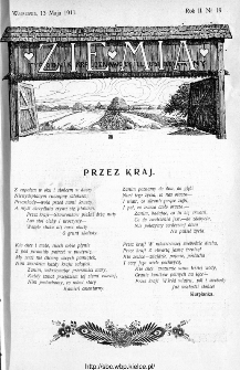 Ziemia : tygodnik krajoznawczy ilustrowany 1911, nr 19