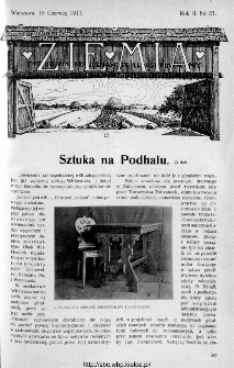 Ziemia : tygodnik krajoznawczy ilustrowany 1911, nr 23