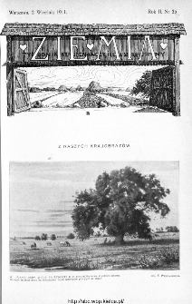 Ziemia : tygodnik krajoznawczy ilustrowany 1911, nr 35