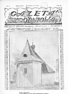 Gazeta Tygodniowa. Poświęcona sprawom religijnym, oświatowym i społecznym,1932, R.3, nr 22
