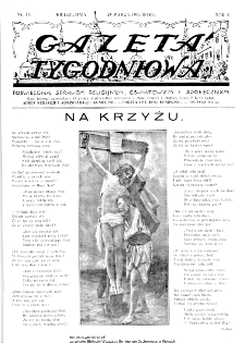 Gazeta Tygodniowa. Poświęcona sprawom religijnym, oświatowym i społecznym,1934, R.4, nr 13