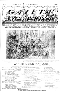 Gazeta Tygodniowa. Poświęcona sprawom religijnym, oświatowym i społecznym,1934, R.4, nr 19