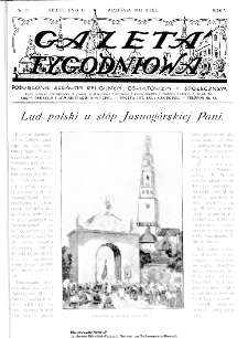 Gazeta Tygodniowa. Poświęcona sprawom religijnym, oświatowym i społecznym,1934, R.4, nr 38