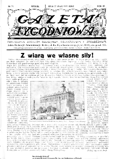 Gazeta Tygodniowa. Poświęcona sprawom religijnym, oświatowym i społecznym,1938, R.9, nr 21