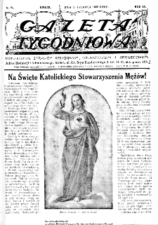 Gazeta Tygodniowa. Poświęcona sprawom religijnym, oświatowym i społecznym,1938, R.9, nr 26