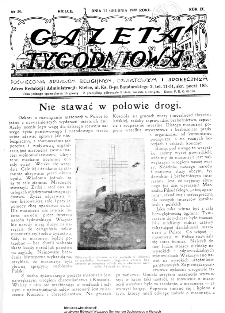 Gazeta Tygodniowa. Poświęcona sprawom religijnym, oświatowym i społecznym,1938, R.9, nr 50