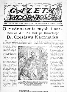 Gazeta Tygodniowa. Poświęcona sprawom religijnym, oświatowym i społecznym 1939, nr 16