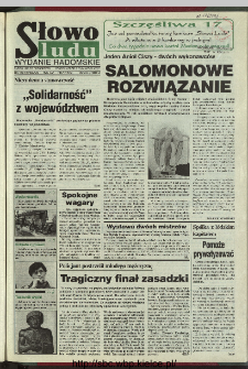 Słowo Ludu 1996, XLV, nr 71 (radomskie)