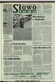Słowo Ludu 1996, XLV, nr 87 (radomskie)