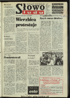 Słowo Ludu 1996, XLV, nr 206 (radomskie)