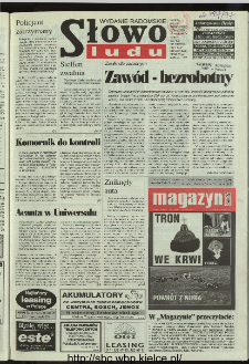 Słowo Ludu 1996, XLV, nr 263 (radomskie)