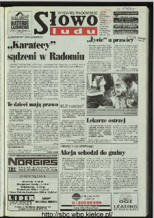 Słowo Ludu 1996, XLV, nr 280 (radomskie)
