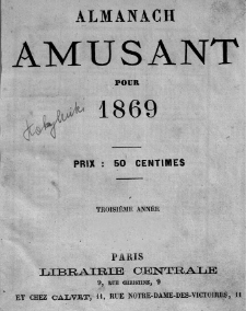 Almanach Amusant pour 1869