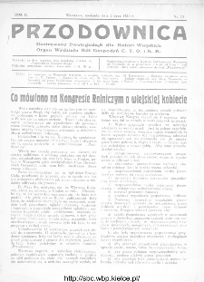 Przodownica : ilustrowany dwutygodnik dla kobiet wiejskich : organ Wydziału Kół Gospodyń C.T.O. i K.R 1931, nr 13