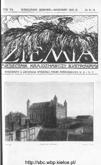 Ziemia : miesięcznik krajoznawczy ilustrowany 1922, R.VII, nr 8-9