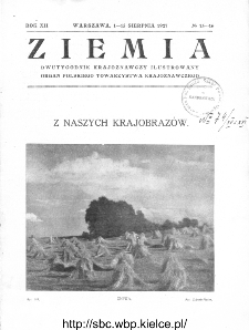 Ziemia : dwutygodnik krajoznawczy ilustrowany 1927, R.XII, nr 15-16