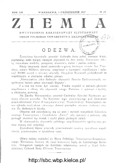 Ziemia : dwutygodnik krajoznawczy ilustrowany 1927, R.XII, nr 19
