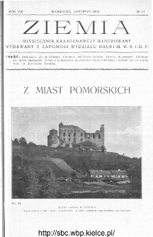 Ziemia : miesięcznik krajoznawczy ilustrowany 1923, R.VIII, nr 11