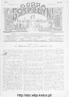 Dobra Gospodyni : pismo ilustrowane dla kobiet 1904, R.IV, nr 2
