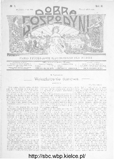 Dobra Gospodyni : pismo ilustrowane dla kobiet 1904, R.IV, nr 4